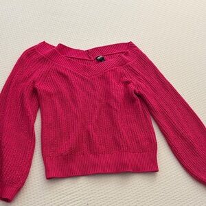 INC Pink Sweater with Light Sparkles Size XL